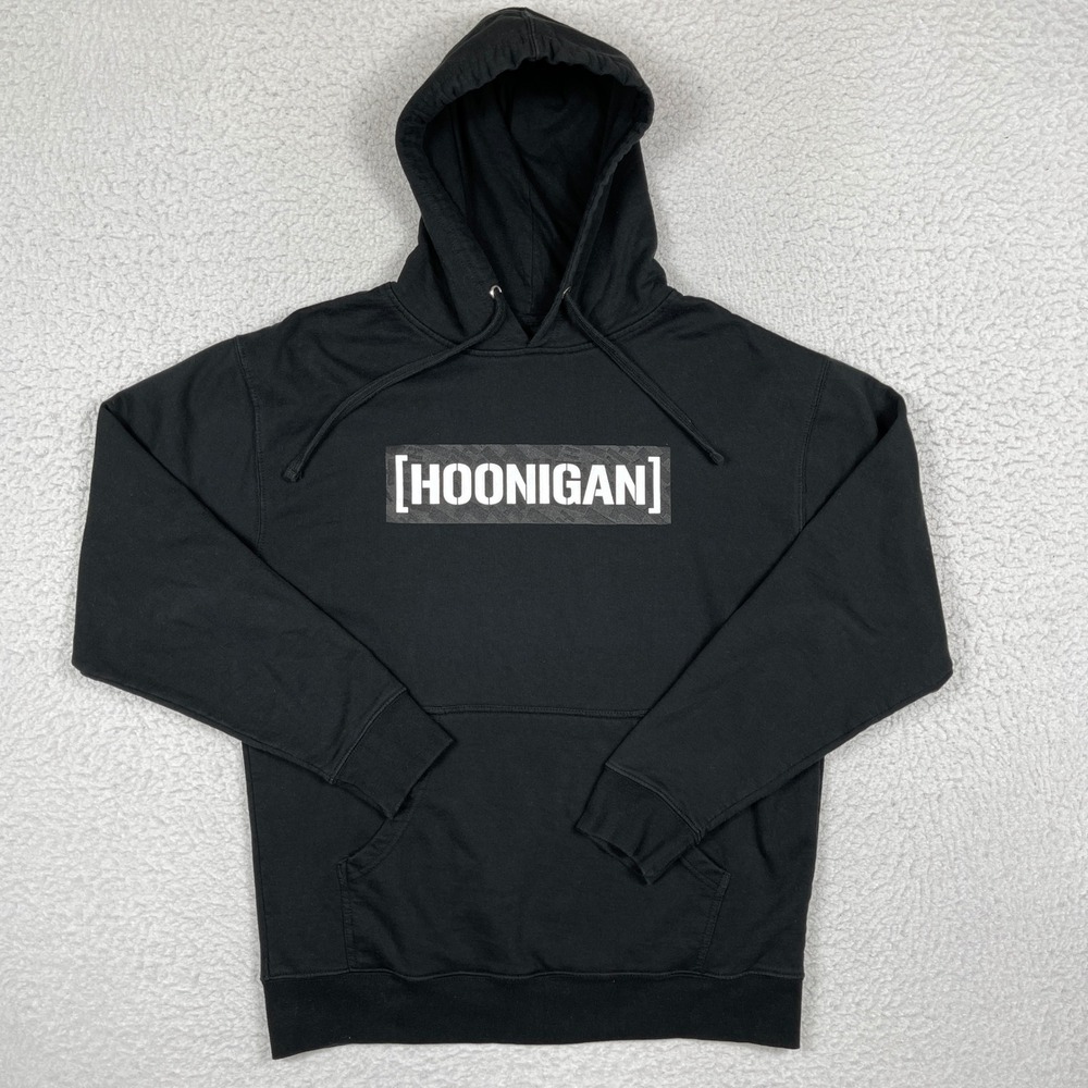 Hoonigan Hoodie Mens Large Censor Bar Streetwear Automotive Lifestyle Pullover